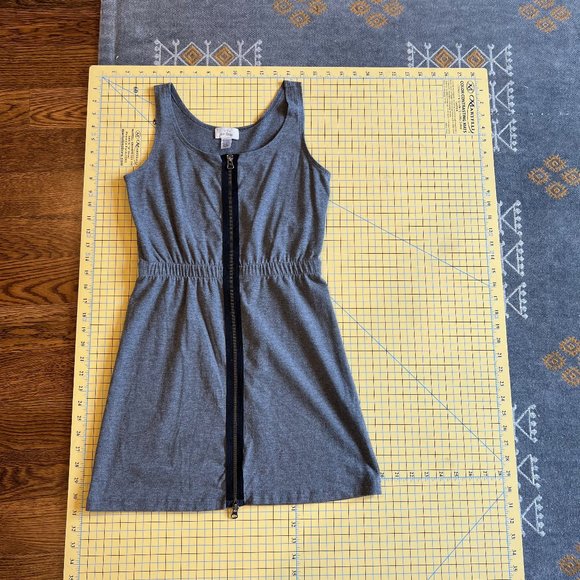 So Low zip-front minidress dark gray sz S - Picture 5 of 8